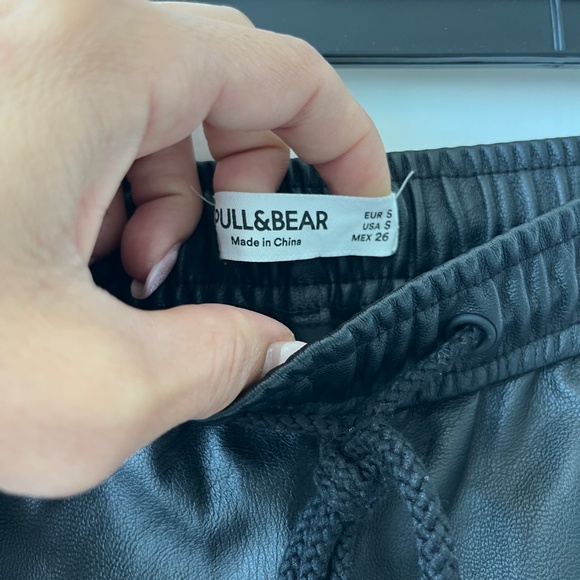 Faux Leather Jogger Pants by Pull&Bear - Picture 5 of 7